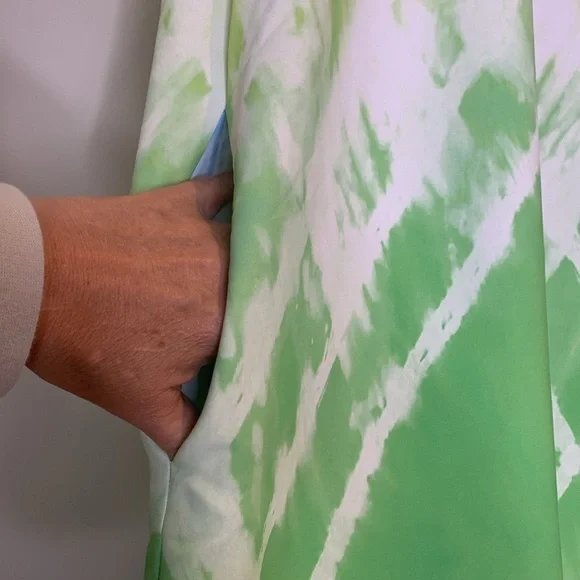 Amanda Uprichard | Julie Rainbow Tie Dye Pocket Sleeveless Halter Maxi Dress S - Picture 11 of 17